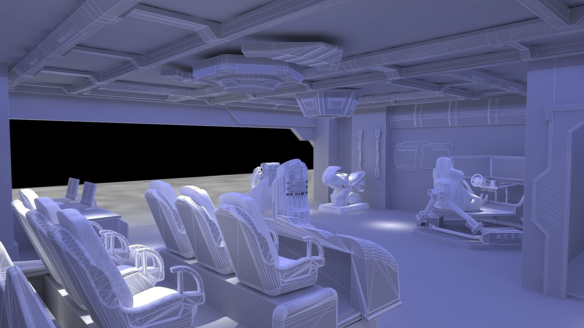 VR Experience Hall 3D model_18