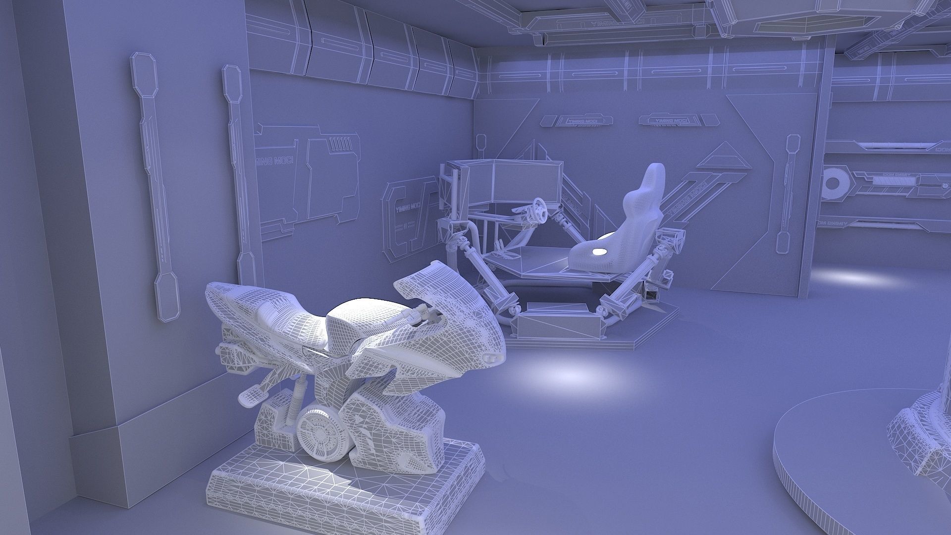 VR Experience Hall 3D model_14