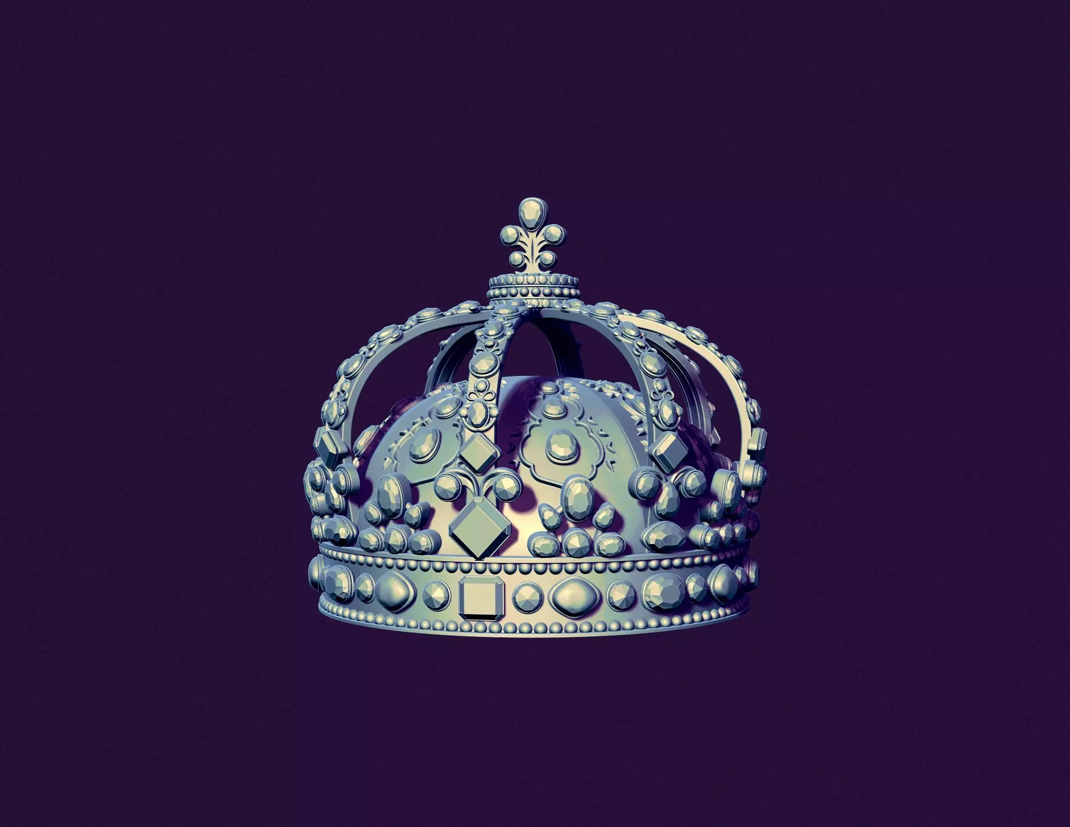Crown of Louis 15 of France 3D print model_0