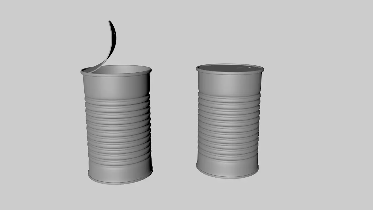 Can Opened and Closed 3D model_0