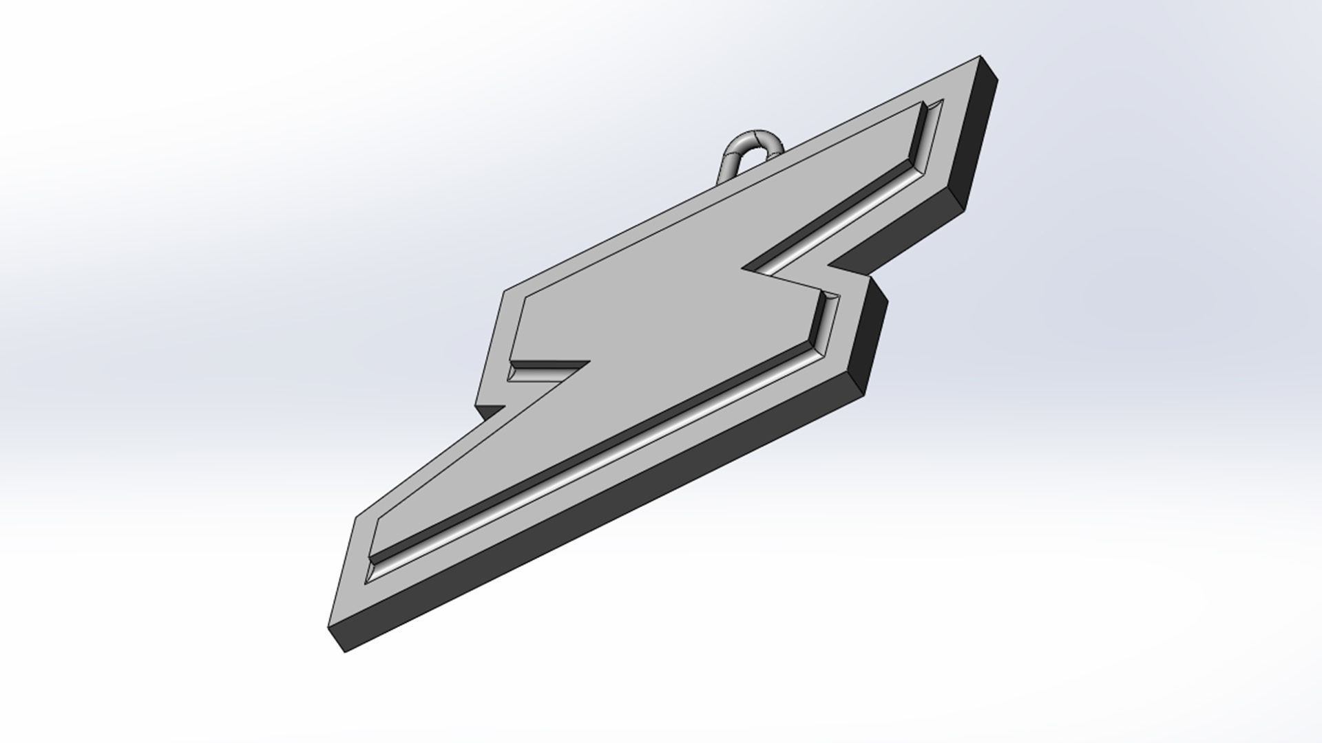 Chaveiro De Raio 3D print model_1