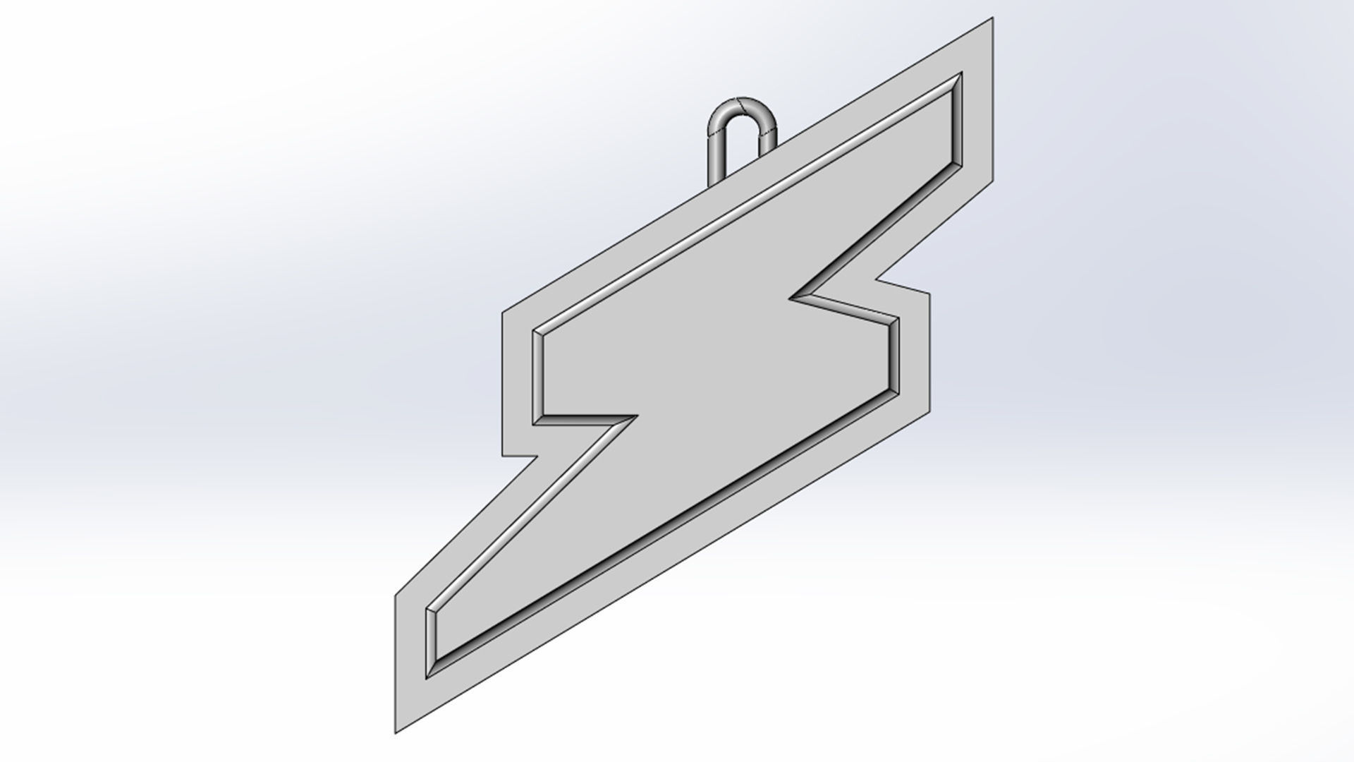 Chaveiro De Raio 3D print model_3