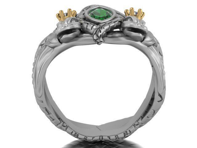 snake ring 3D print model_21