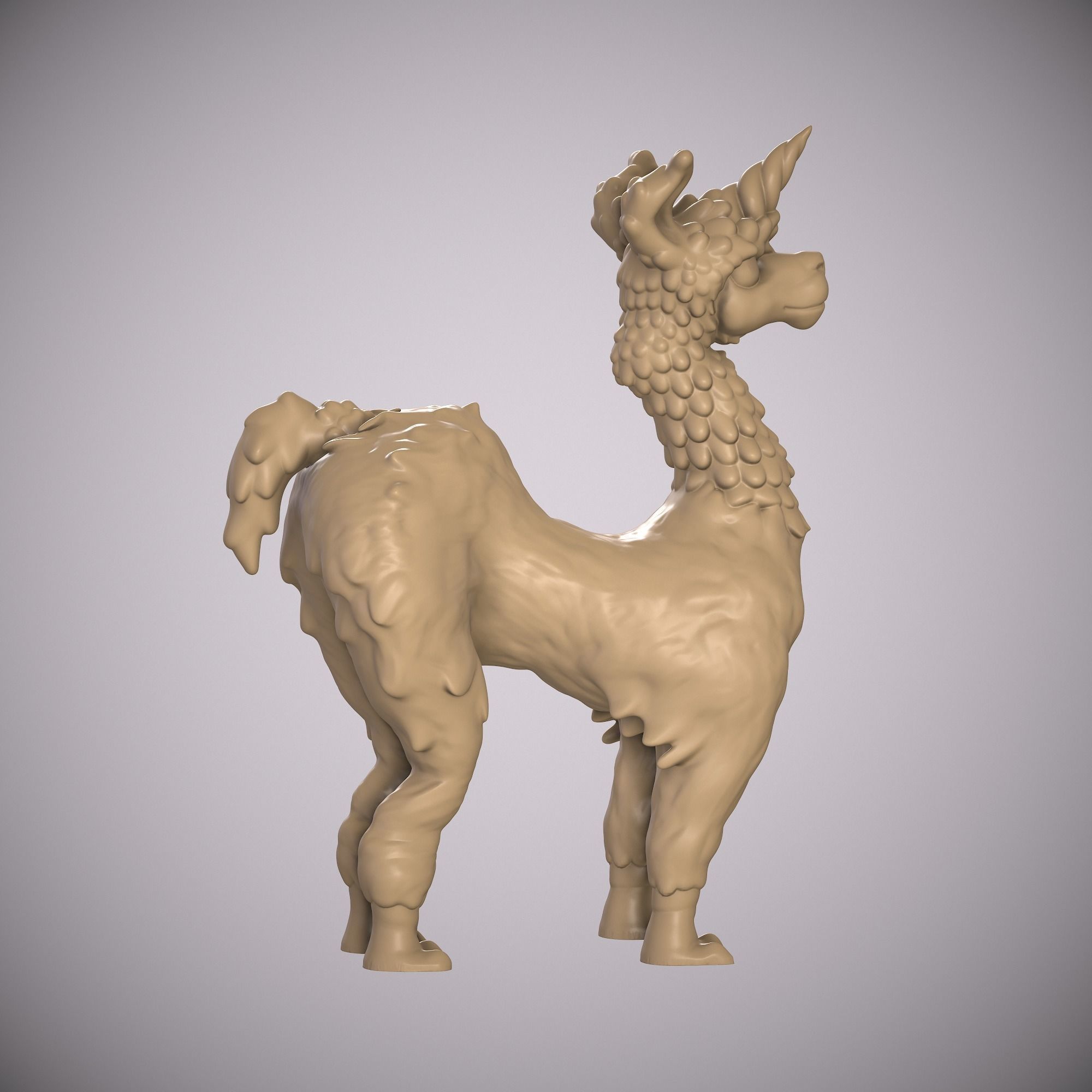 LAMA- LLAMA UNICORN ANIMAL Free 3D print model_7