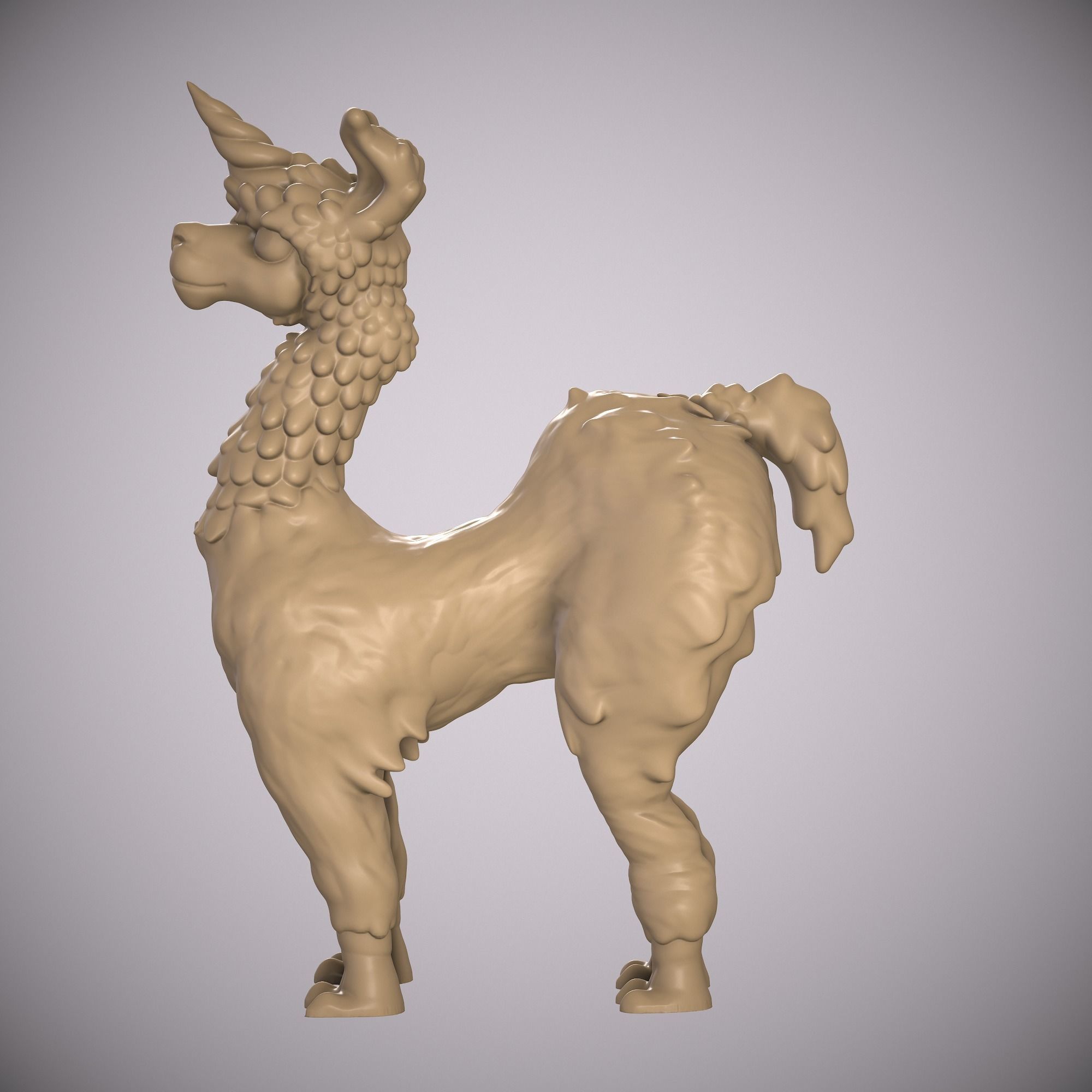LAMA- LLAMA UNICORN ANIMAL Free 3D print model_5