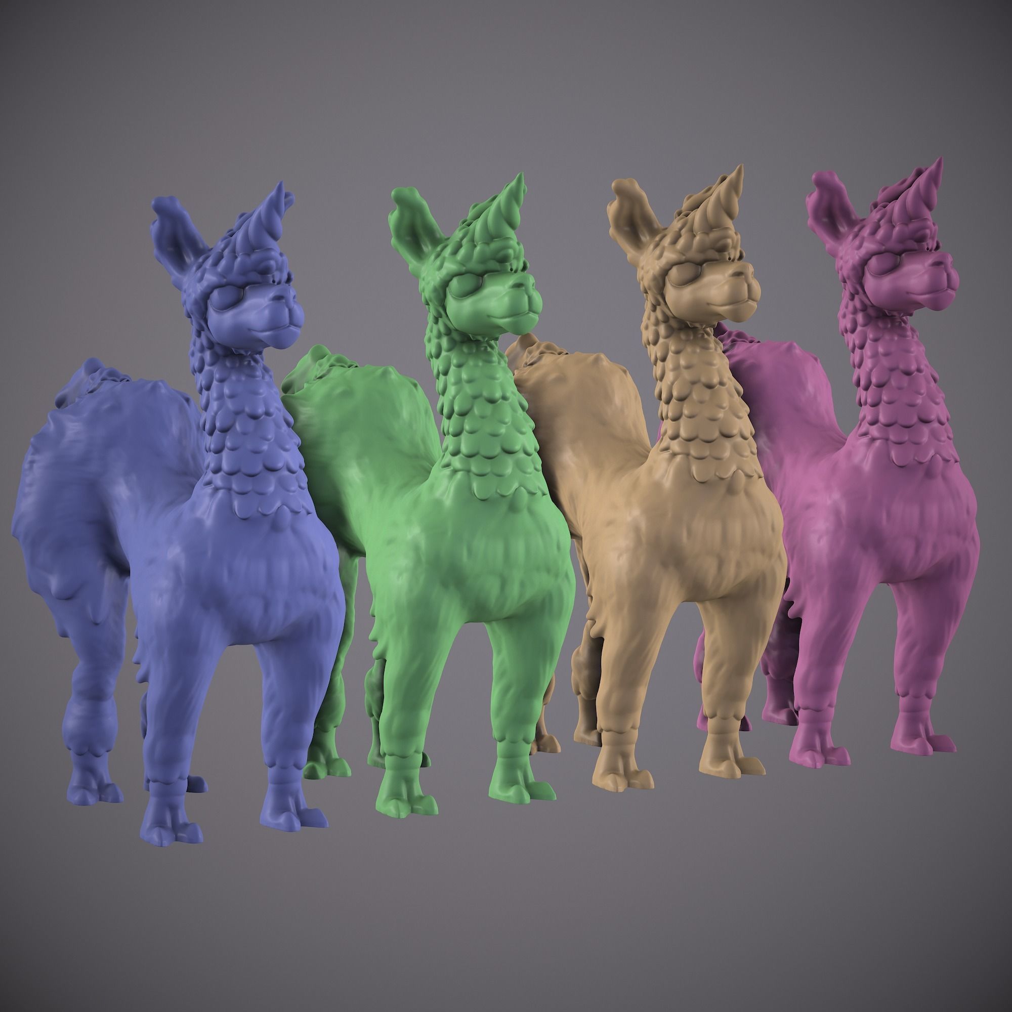 LAMA- LLAMA UNICORN ANIMAL Free 3D print model_24