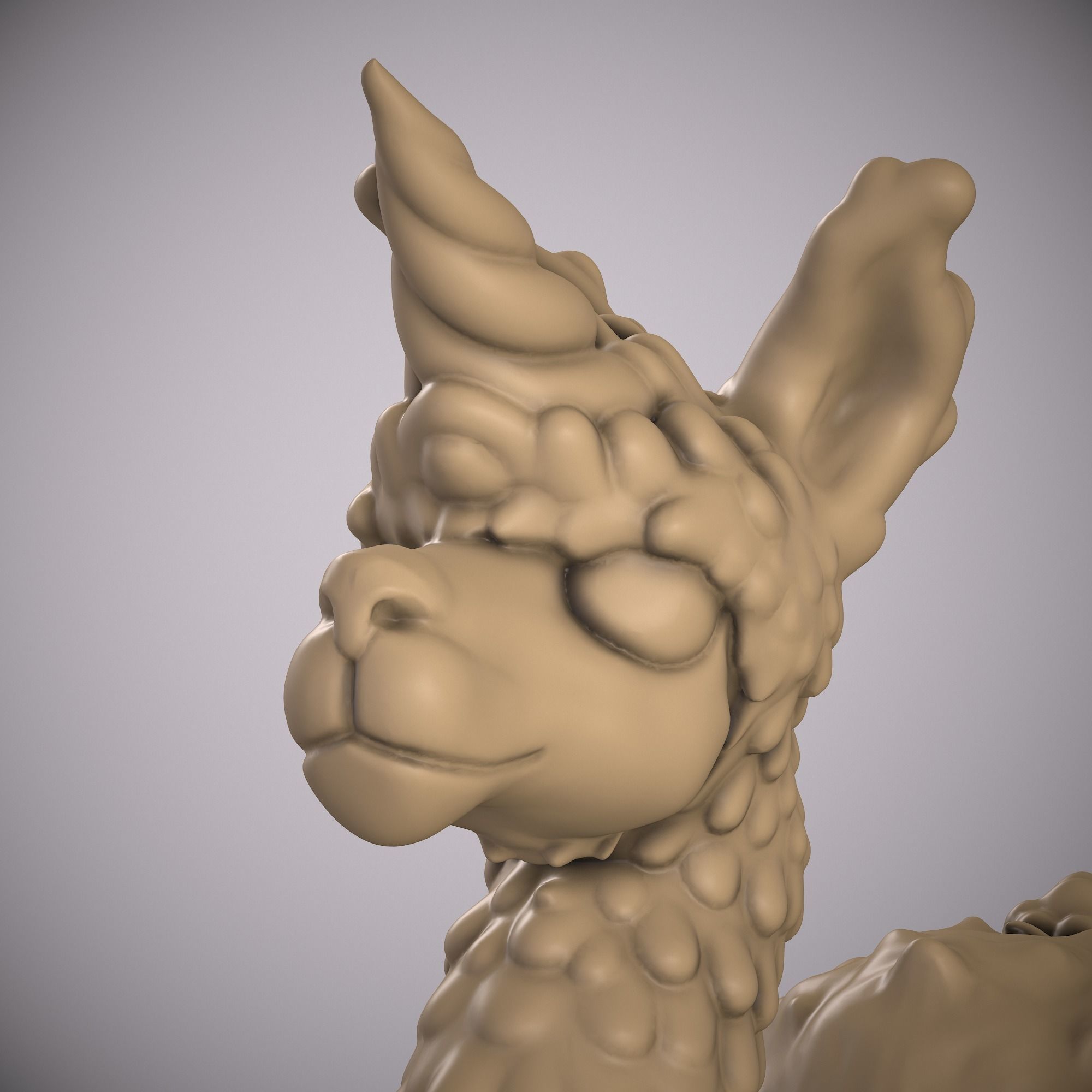 LAMA- LLAMA UNICORN ANIMAL Free 3D print model_21