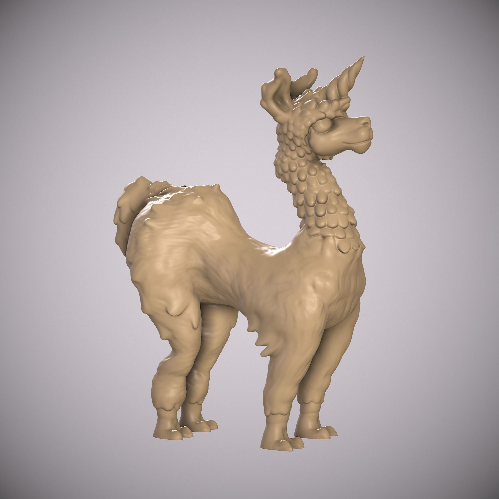 LAMA- LLAMA UNICORN ANIMAL Free 3D print model_11