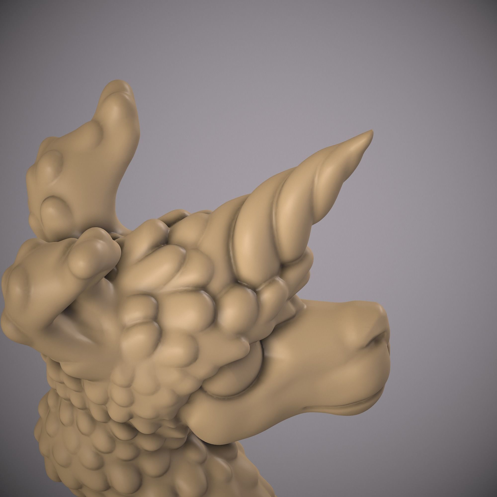 LAMA- LLAMA UNICORN ANIMAL Free 3D print model_19