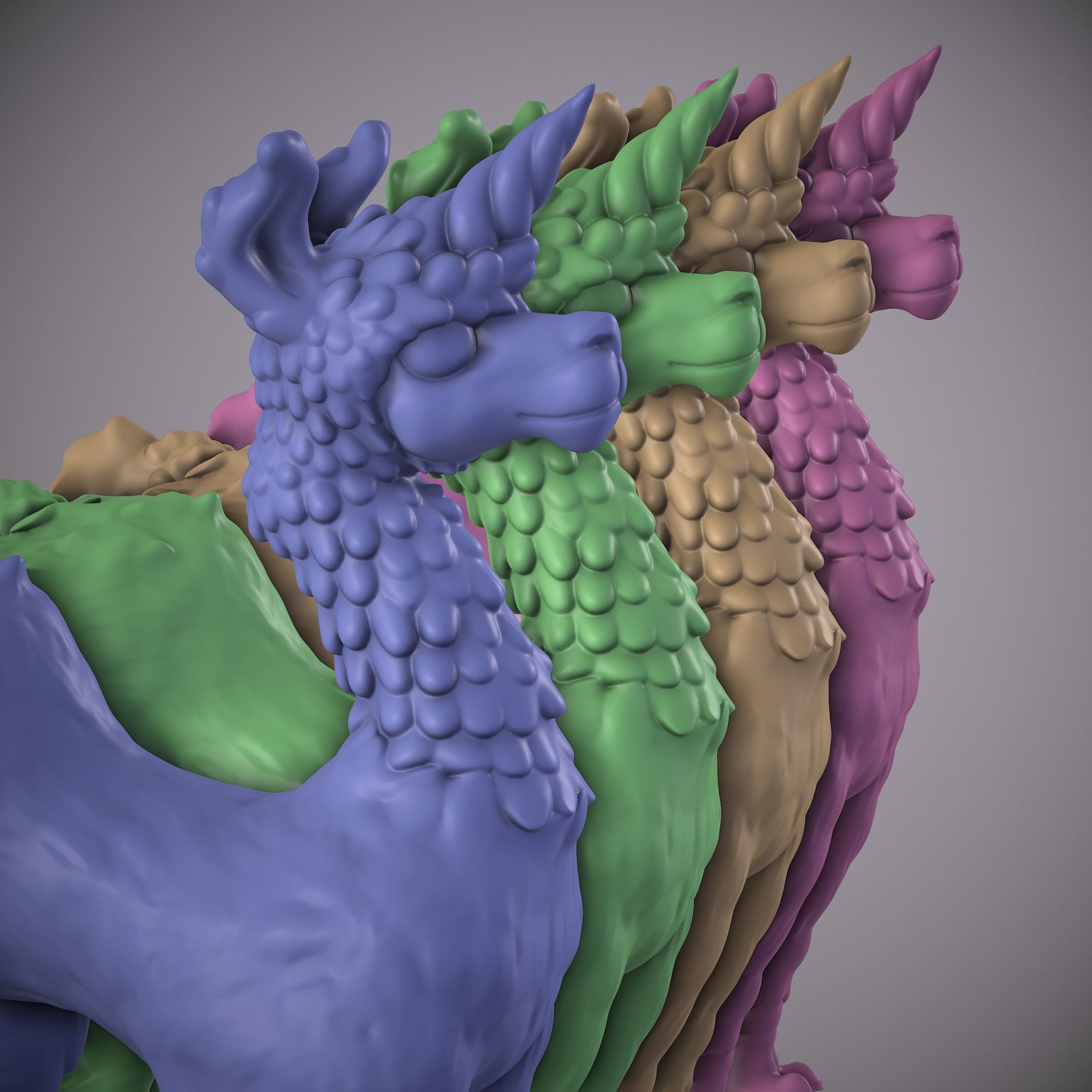 LAMA- LLAMA UNICORN ANIMAL Free 3D print model_10