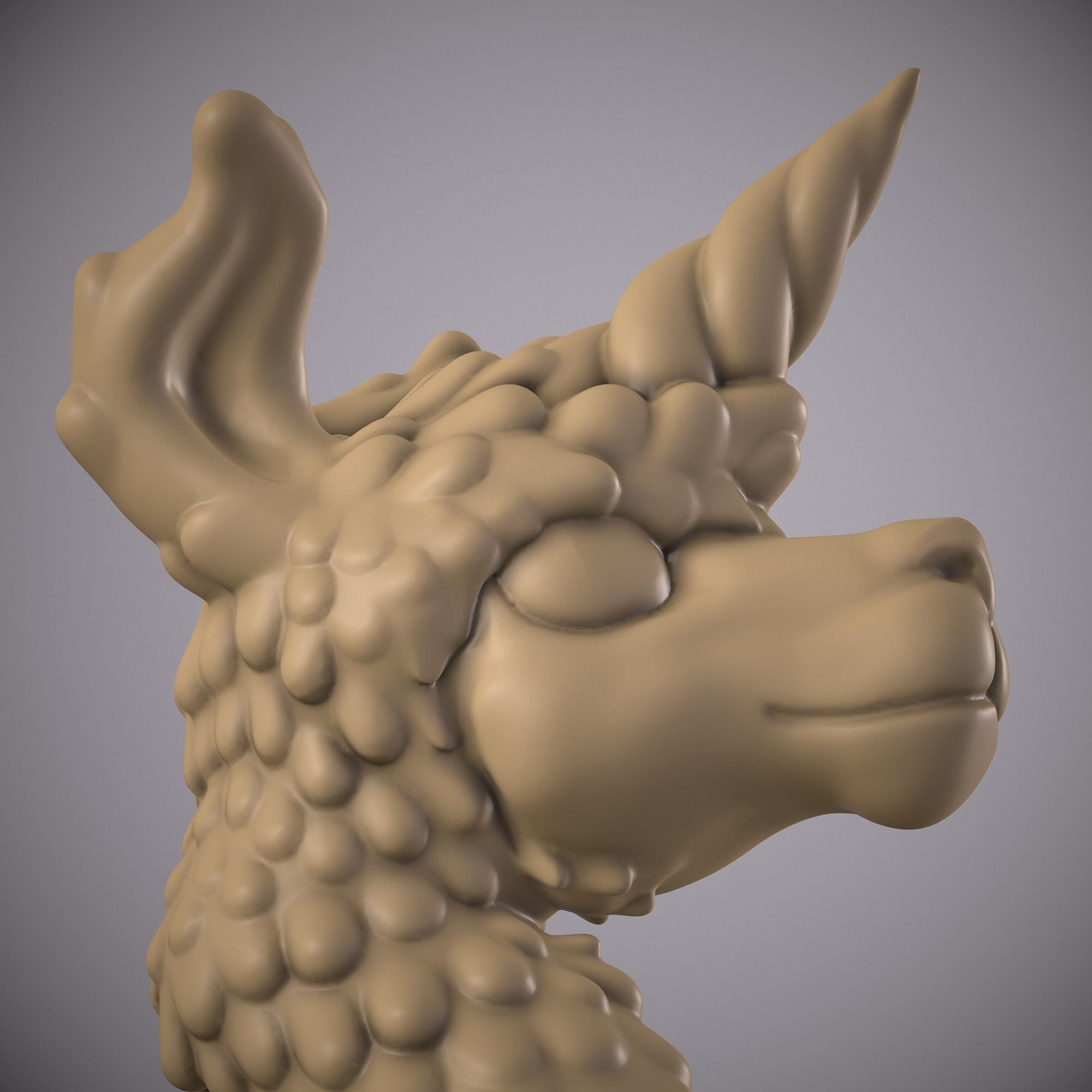 LAMA- LLAMA UNICORN ANIMAL Free 3D print model_23