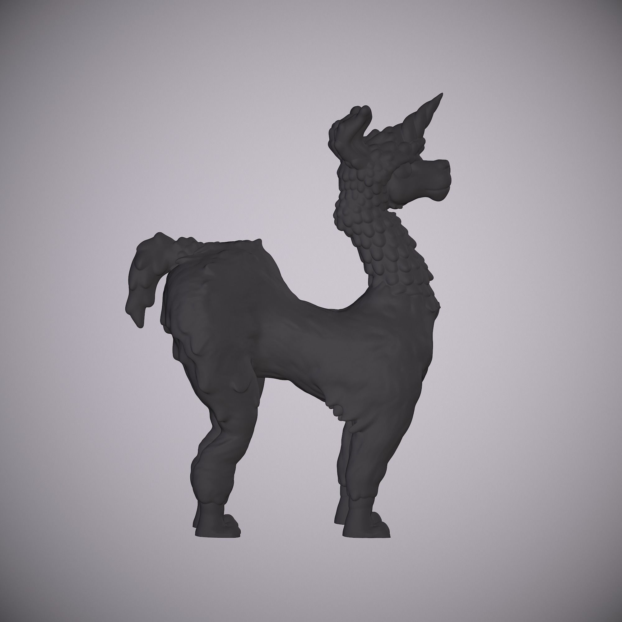 LAMA- LLAMA UNICORN ANIMAL Free 3D print model_28