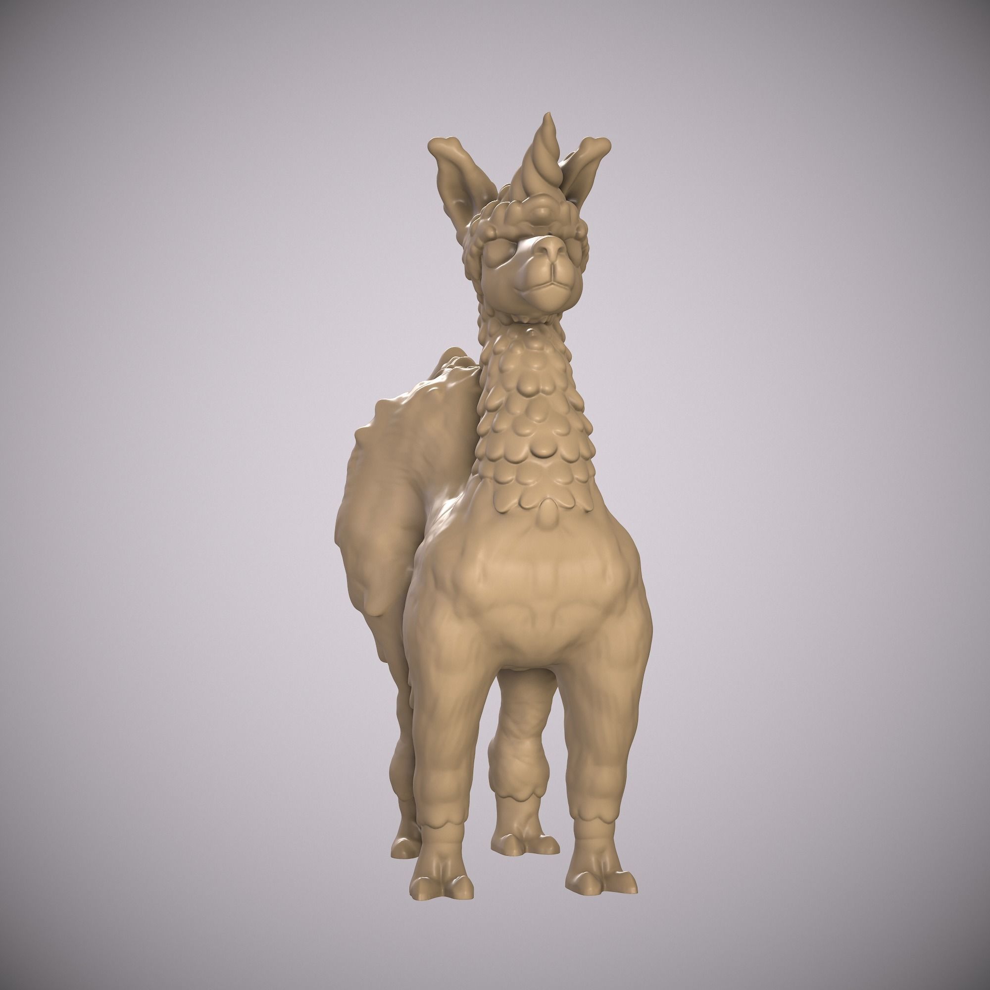 LAMA- LLAMA UNICORN ANIMAL Free 3D print model_3