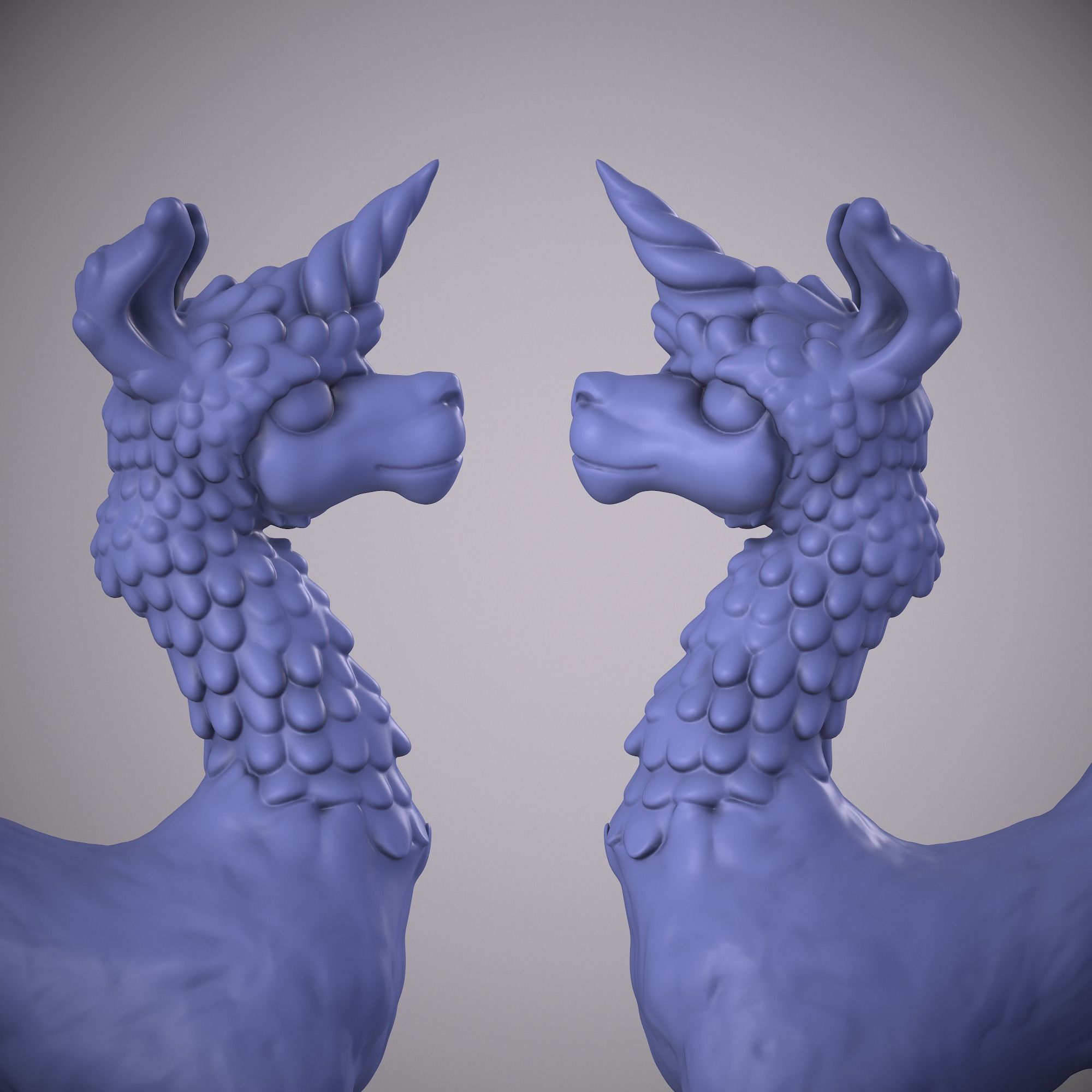 LAMA- LLAMA UNICORN ANIMAL Free 3D print model_22