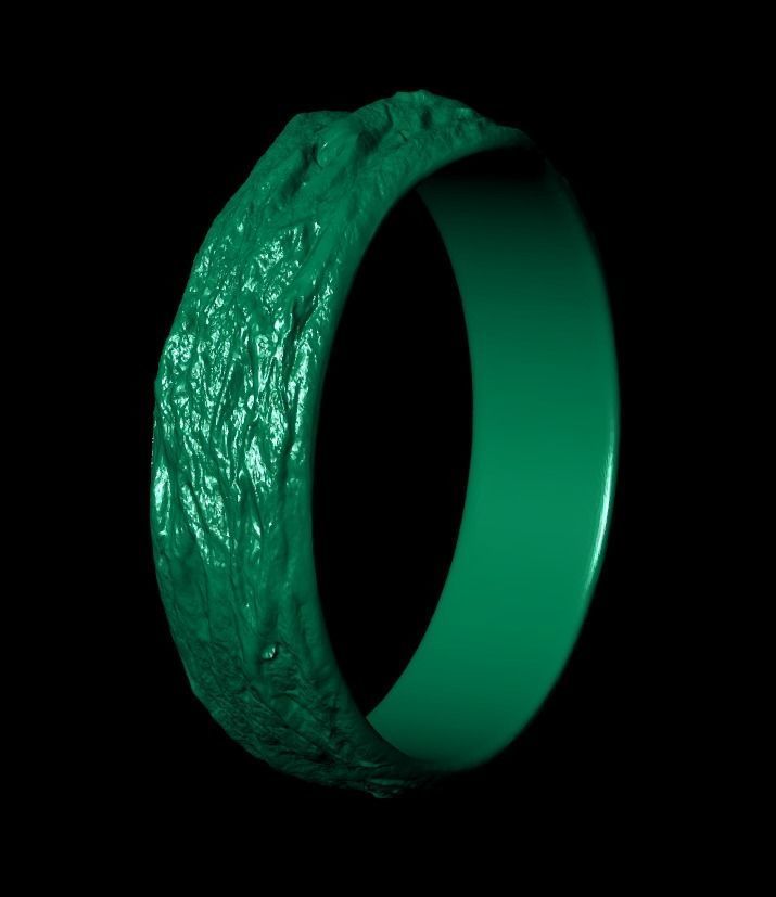 tree wedding male bark ring  and female branch ring 598 3D print model_19