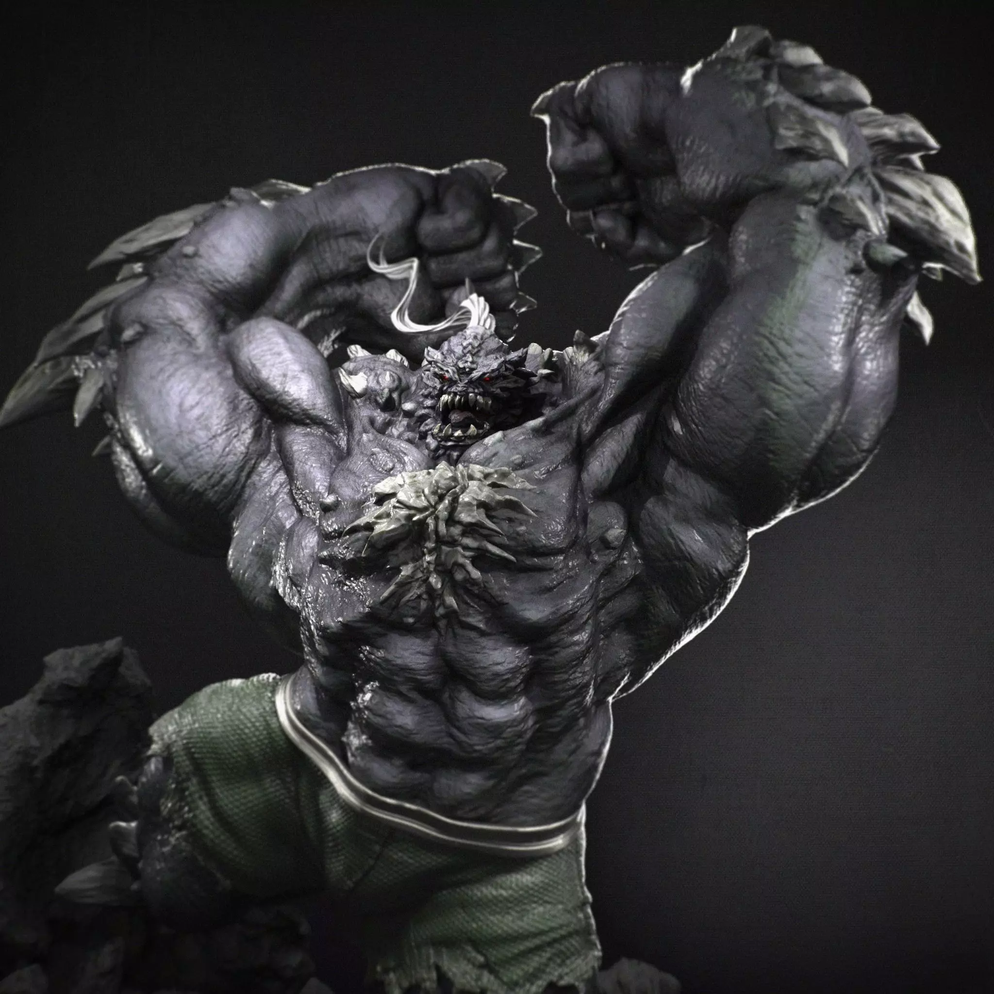 Doomsday 3D Print statue of monster 3D print model_0