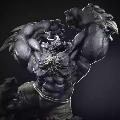Doomsday 3D Print statue of monster