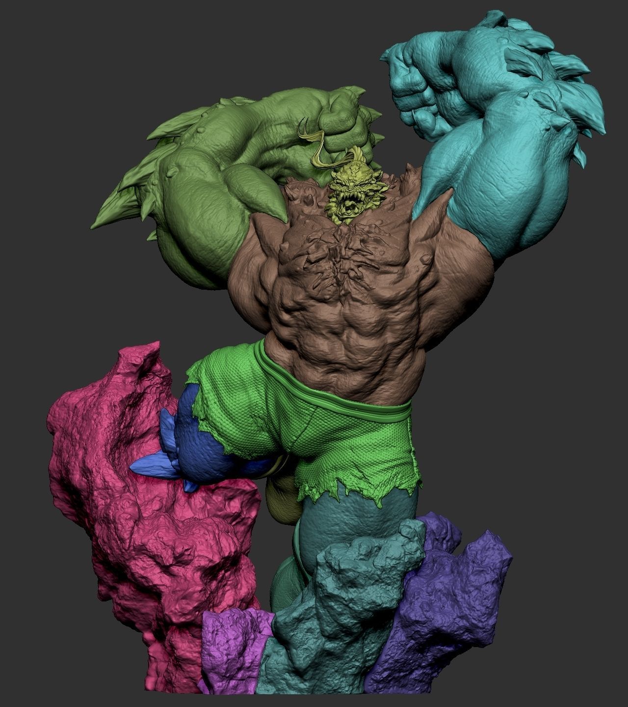 Doomsday 3D Print statue of monster 3D print model_12