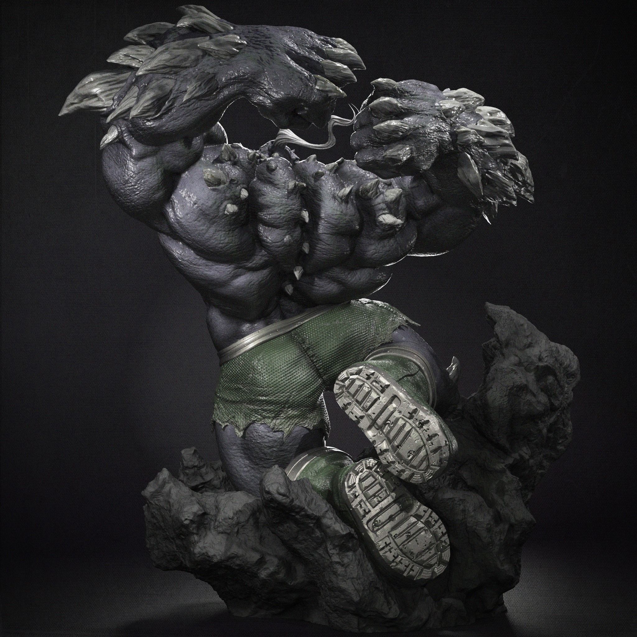 Doomsday 3D Print statue of monster 3D print model_5