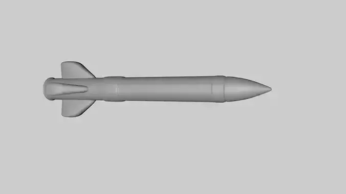 Cartoon Rocket 3D model