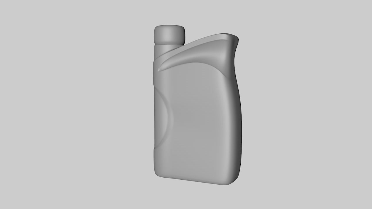 Motor Oil Bottle 3D model_1