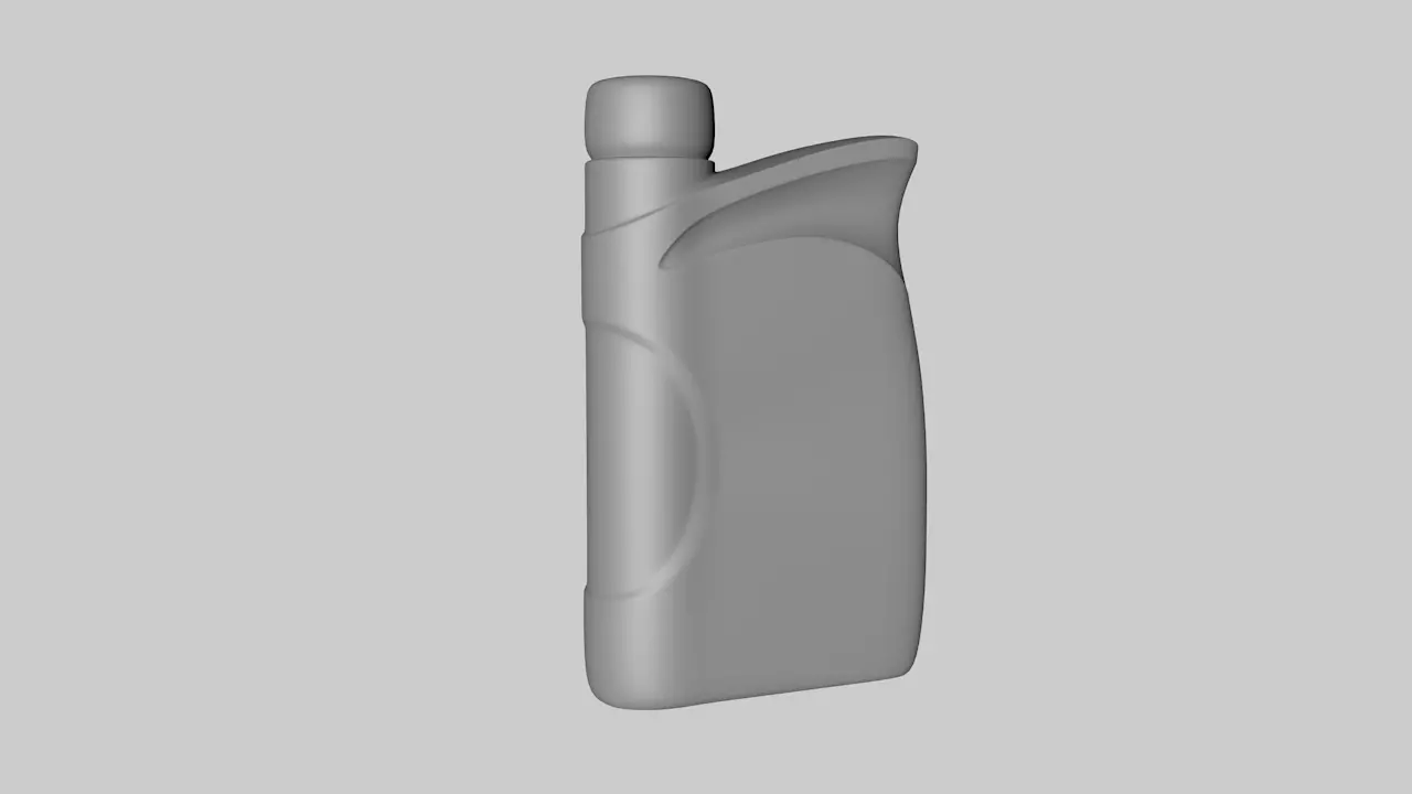 Motor Oil Bottle 3D model_0