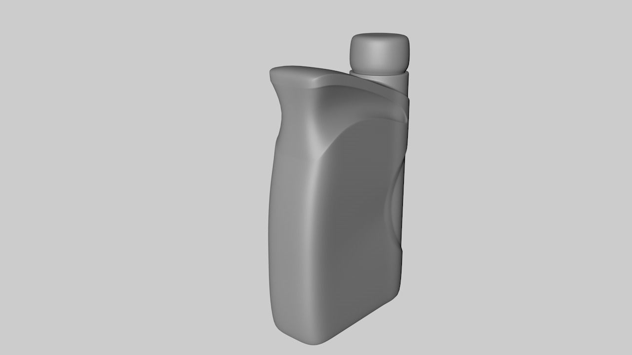 Motor Oil Bottle 3D model_2