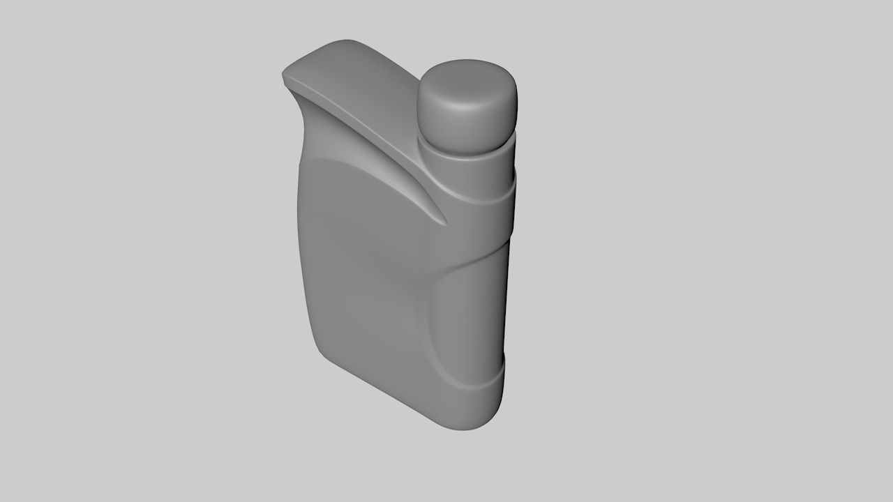 Motor Oil Bottle 3D model_3