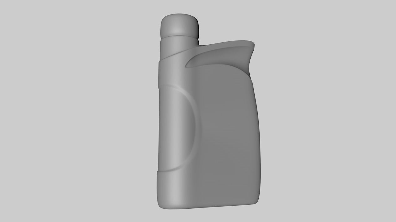 Motor Oil Bottle 3D model_4