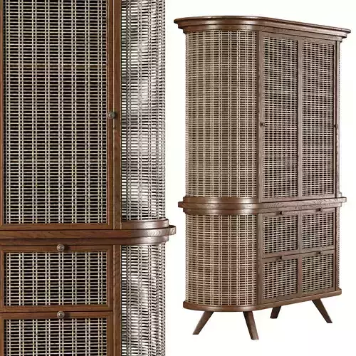 Noa wooden rattan sideboard NR45 by Bpoint Design 