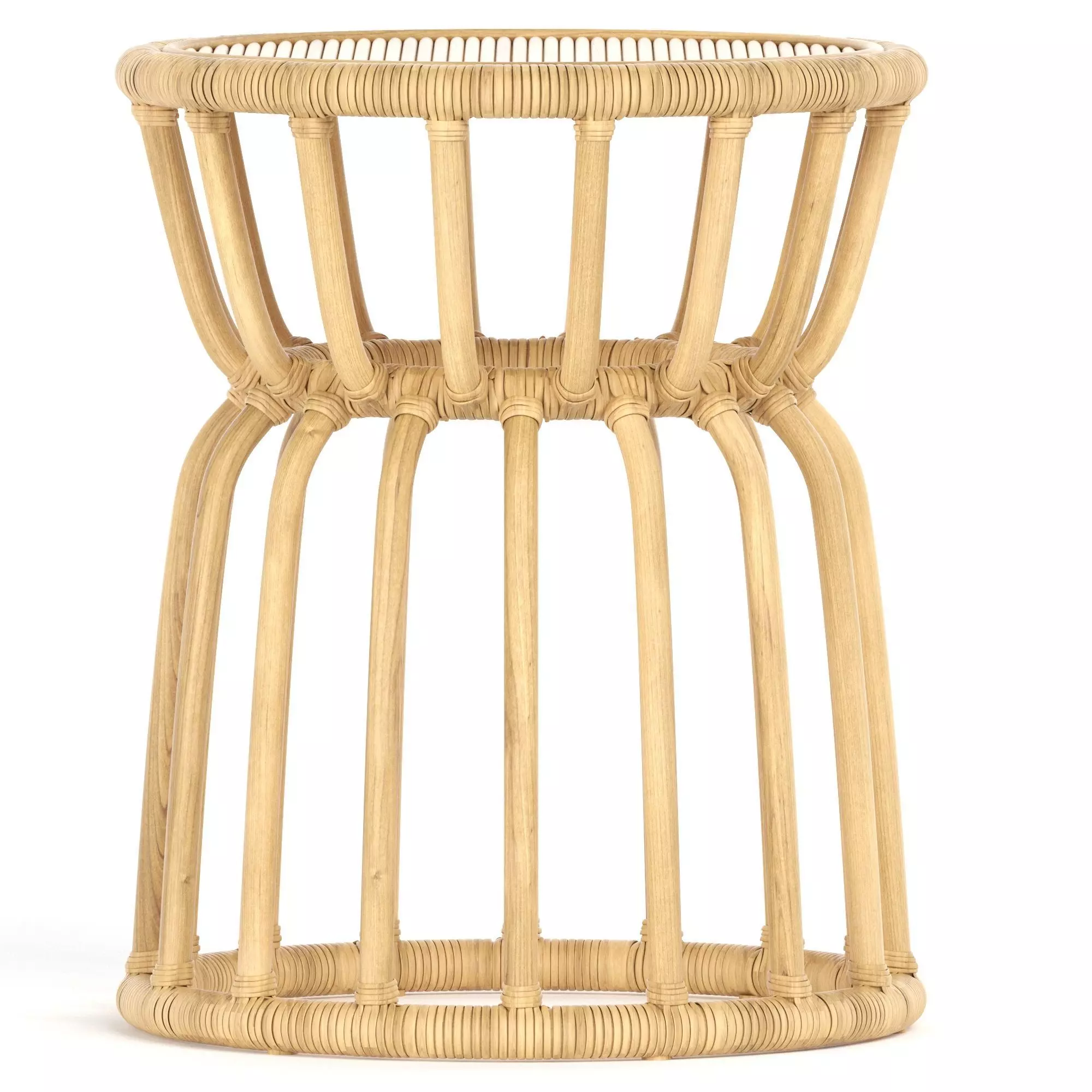 Kids Rattan Nightstand 3D model_0