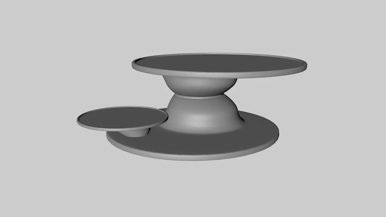 Space Age Table 3D model_0