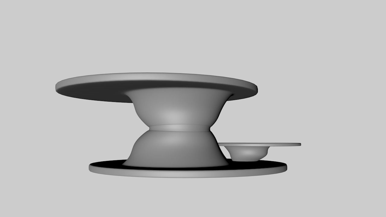 Space Age Table 3D model_2