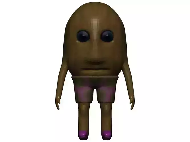 Cartoon Kiwi Low-poly 3D model