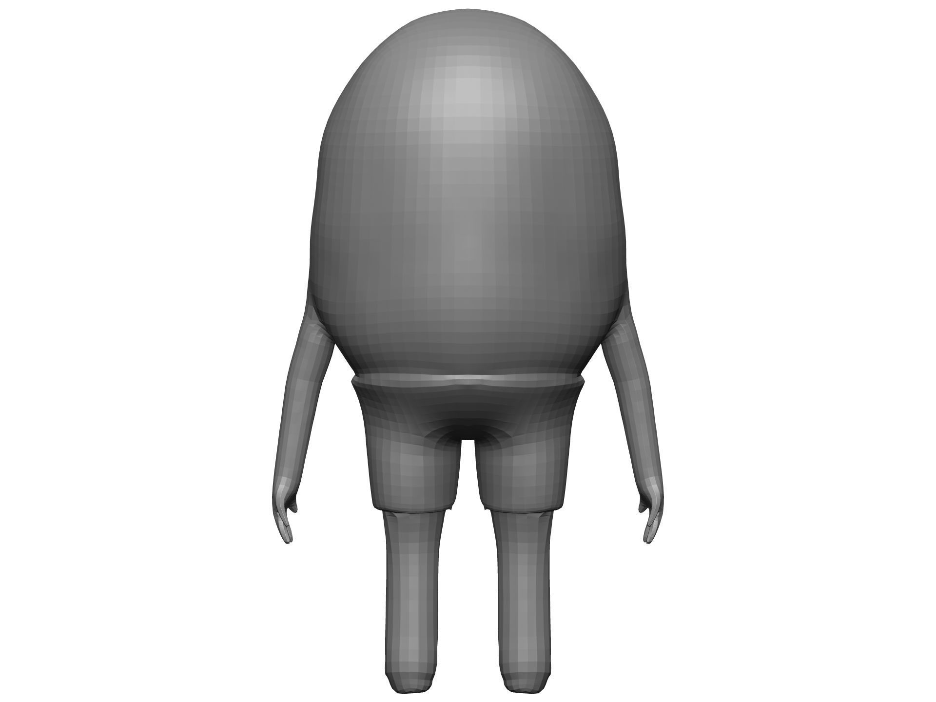 Cartoon Kiwi Low-poly 3D model_11