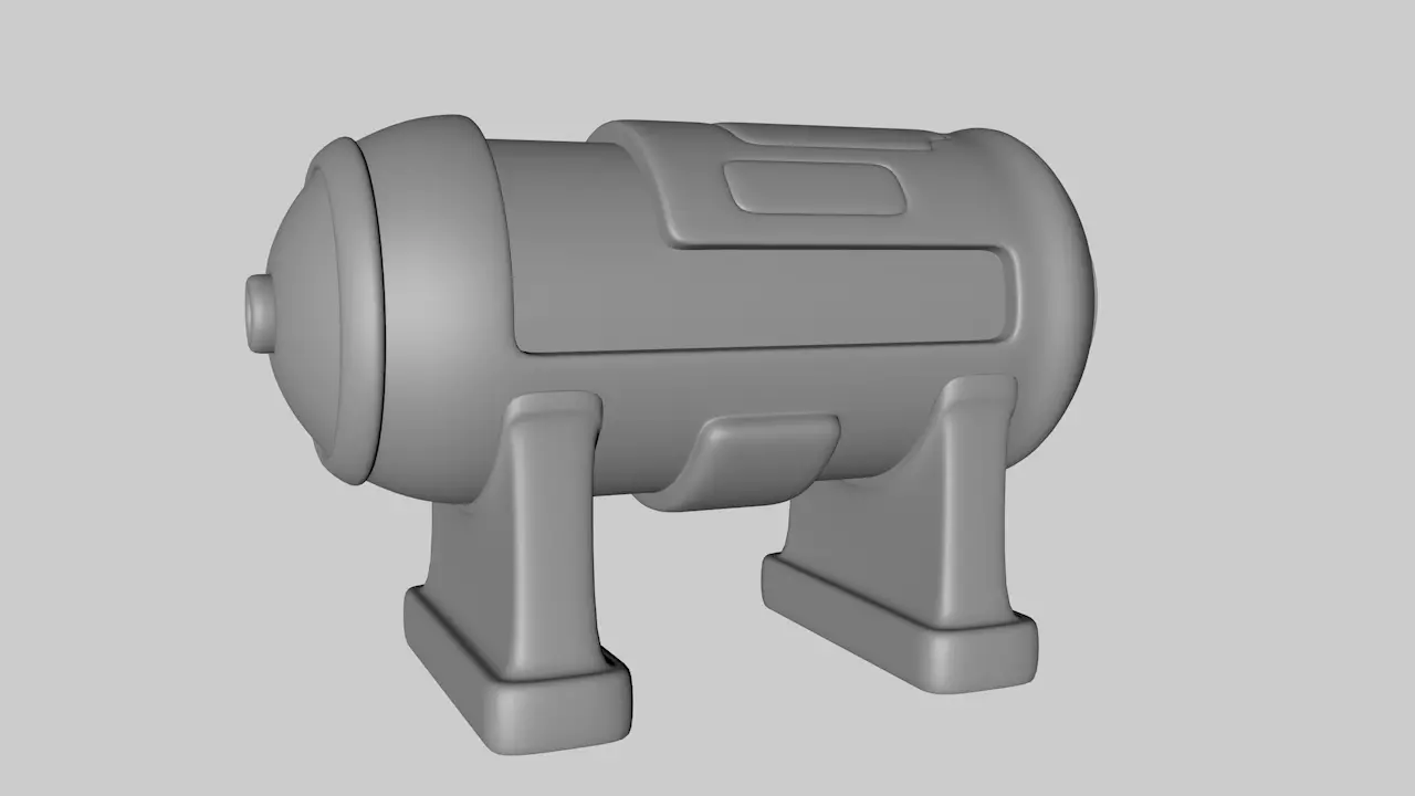 Large Container 3D model_0