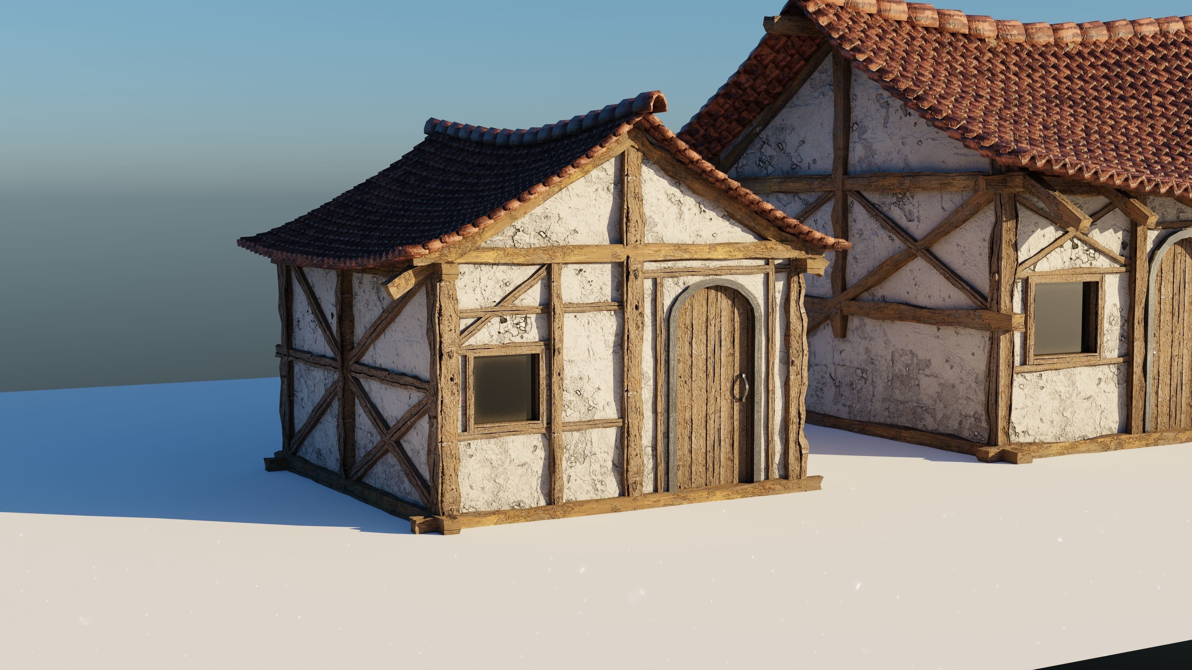 Japanese Houses 3D model_2