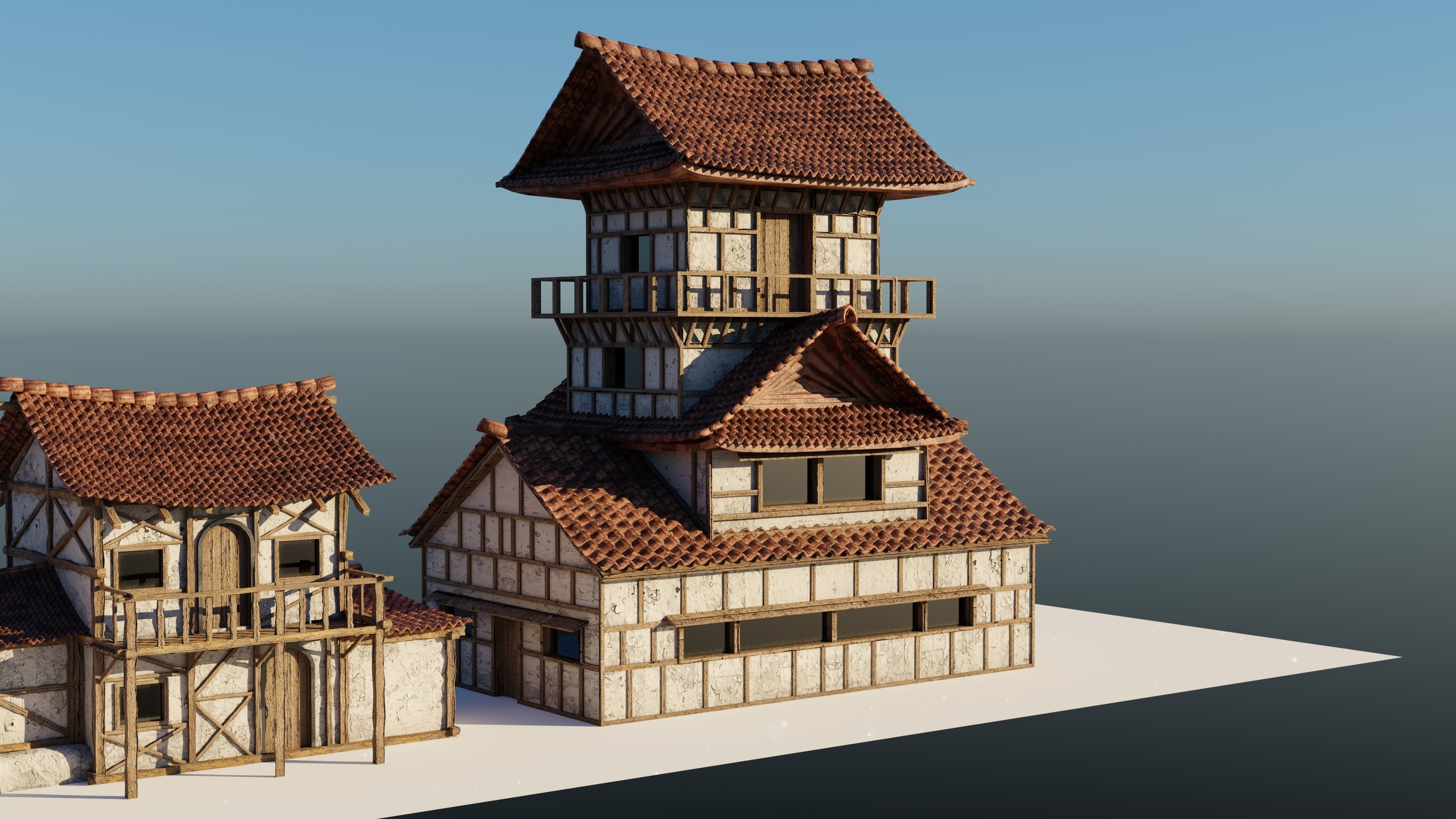 Japanese Houses 3D model_6