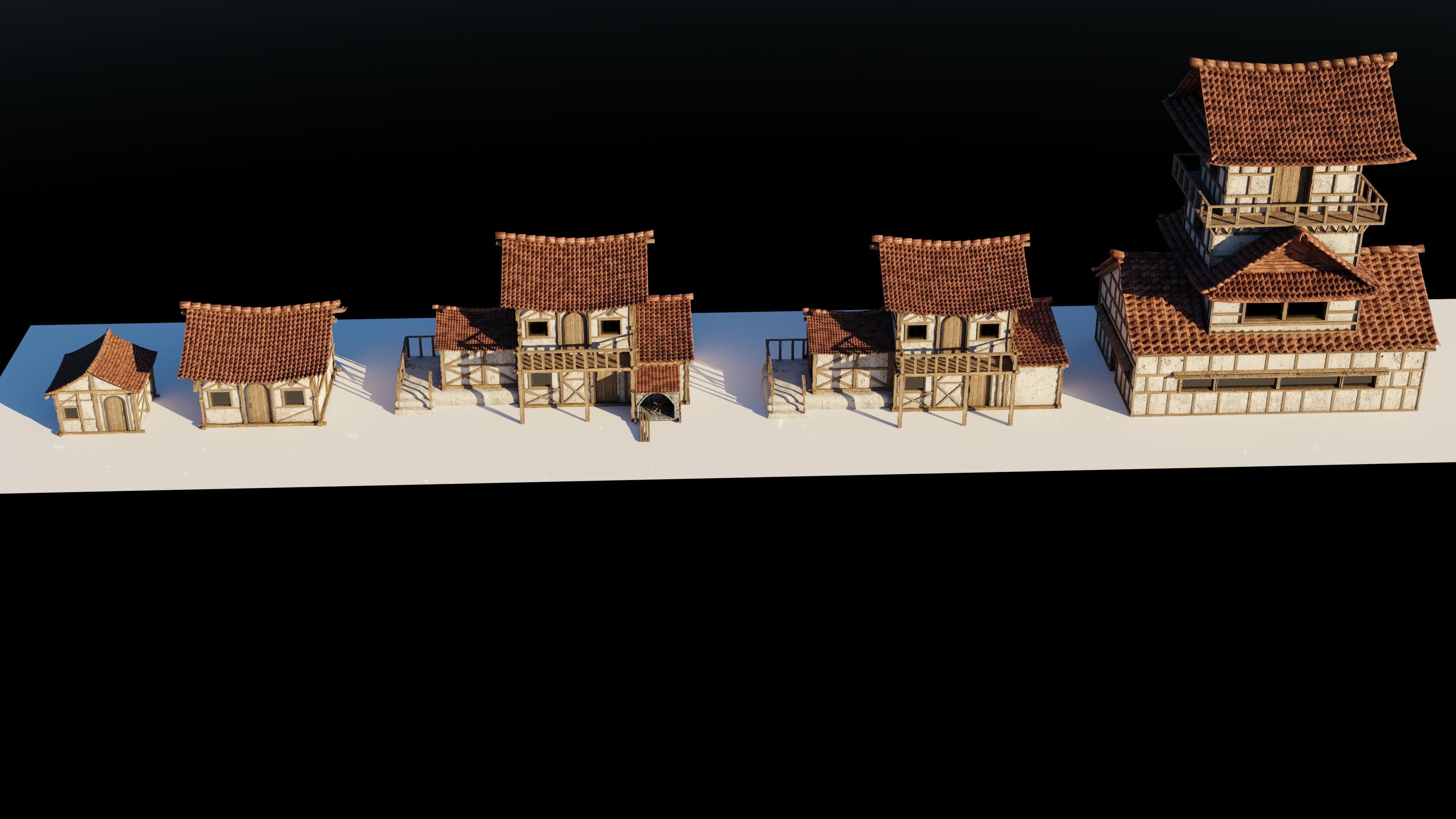 Japanese Houses 3D model_9