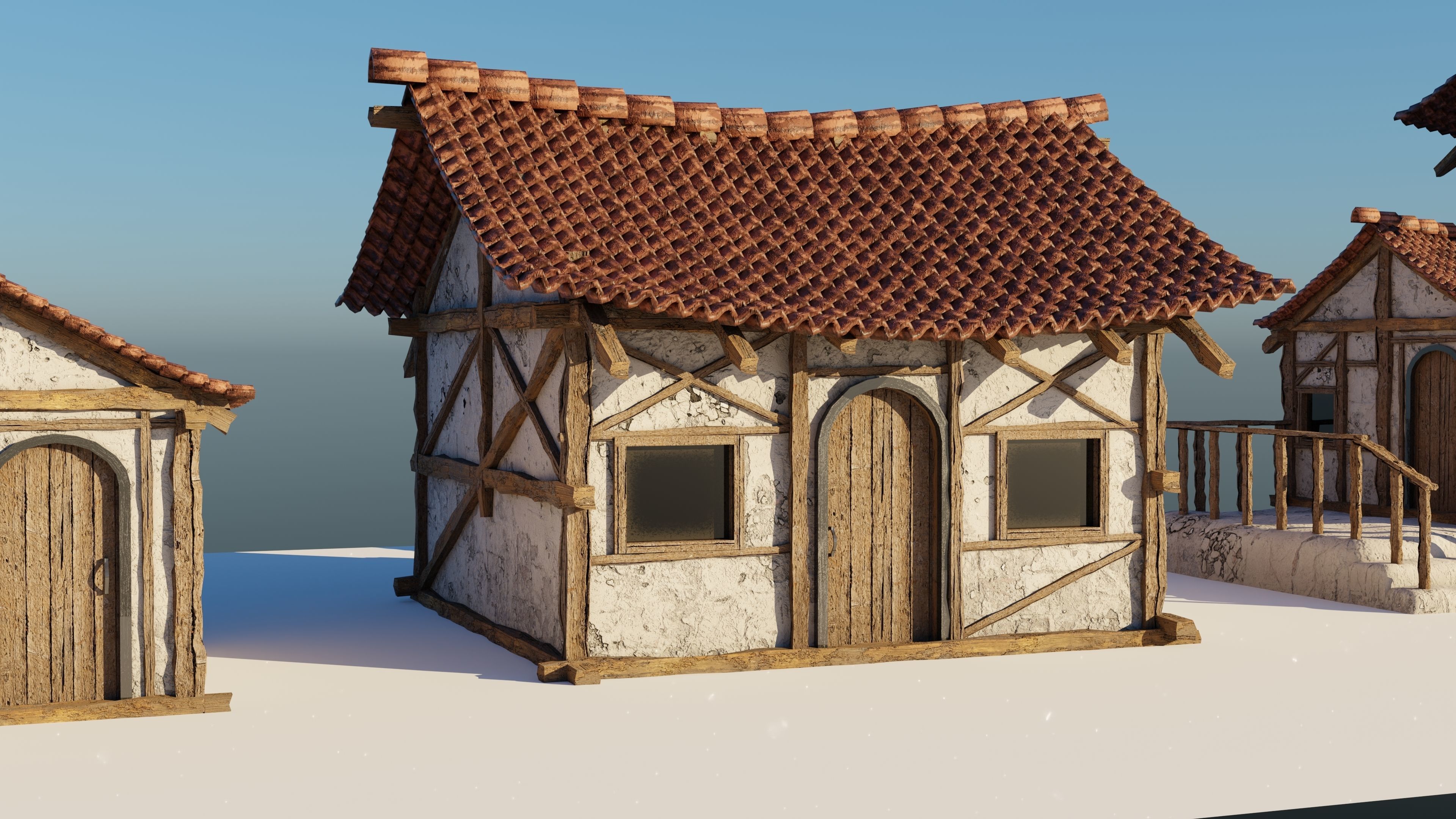 Japanese Houses 3D model_3