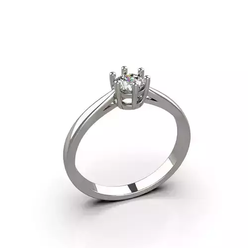 Engagement ring 3D print model