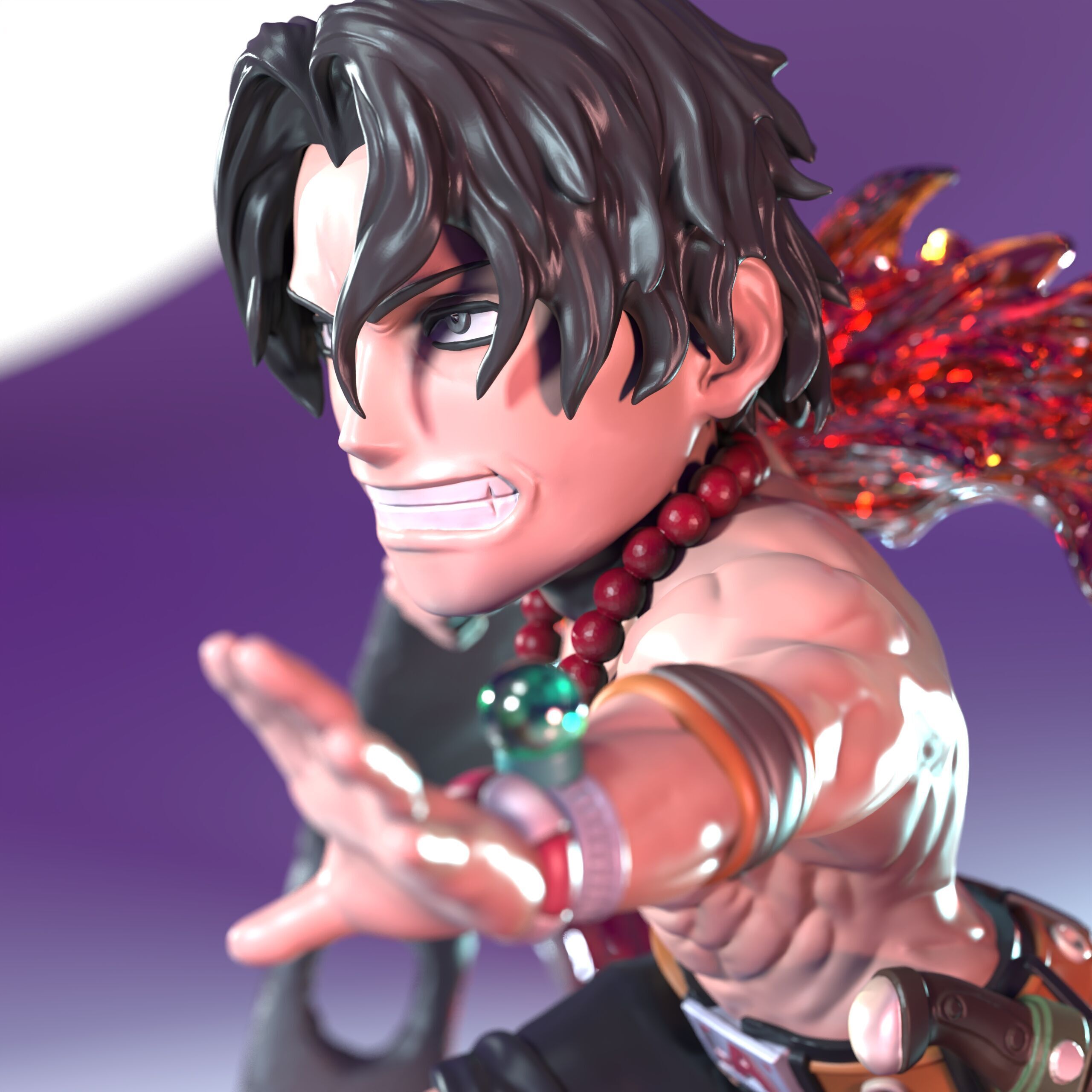 Portgas D Ace One Piece 3D print model_1