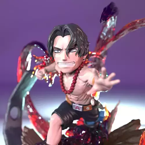 Portgas D  Ace  One Piece 3D print model
