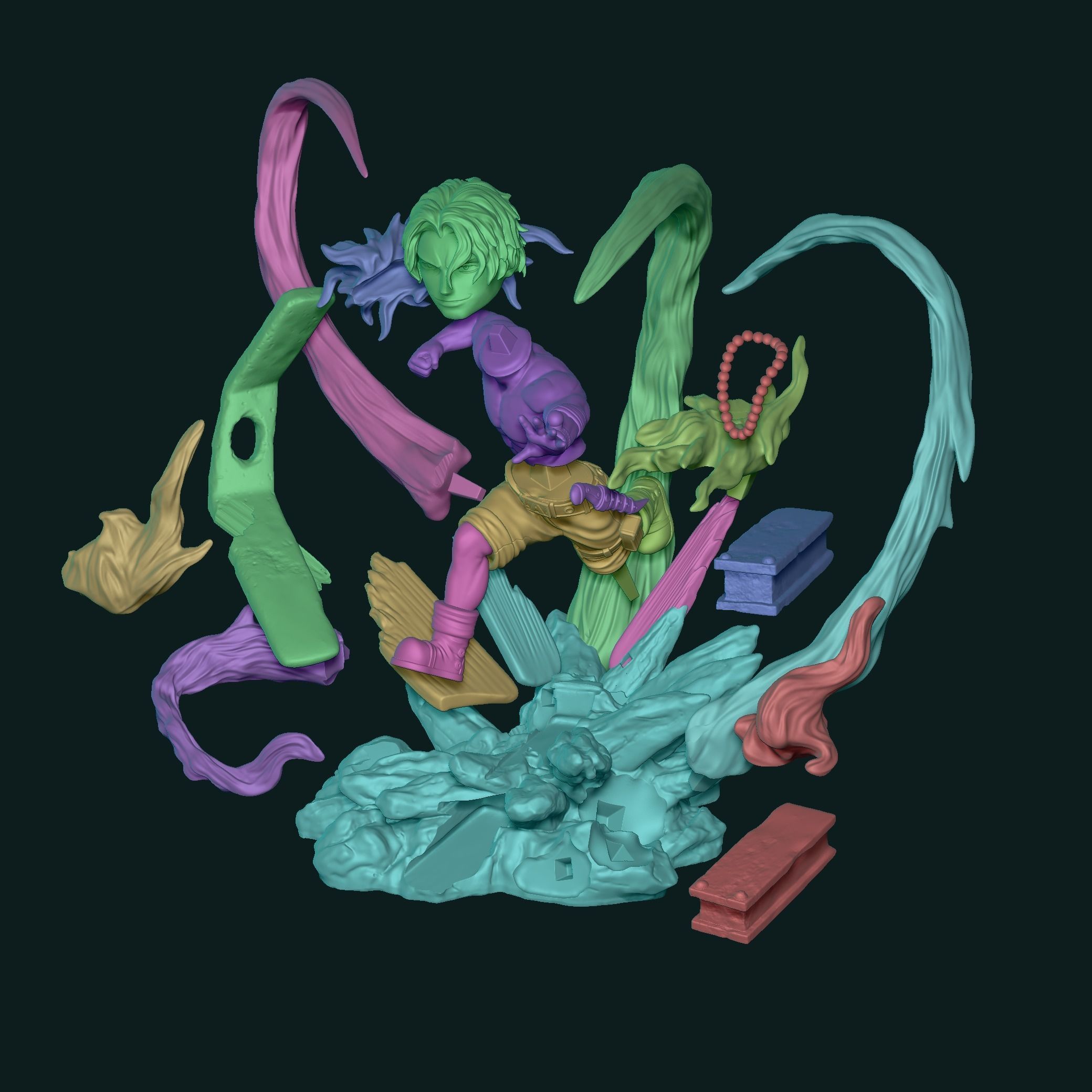 Portgas D Ace One Piece 3D print model_7