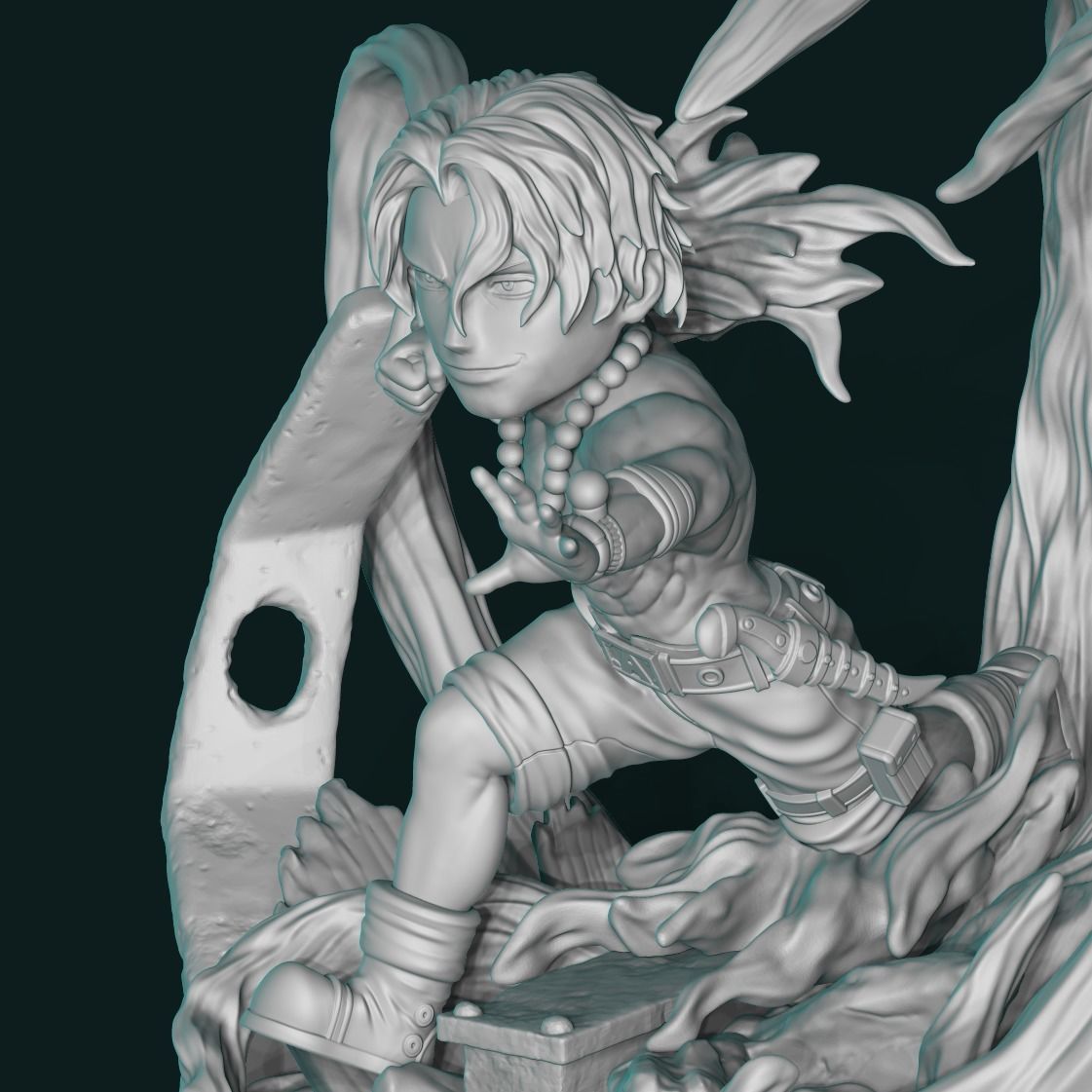 Portgas D Ace One Piece 3D print model_11