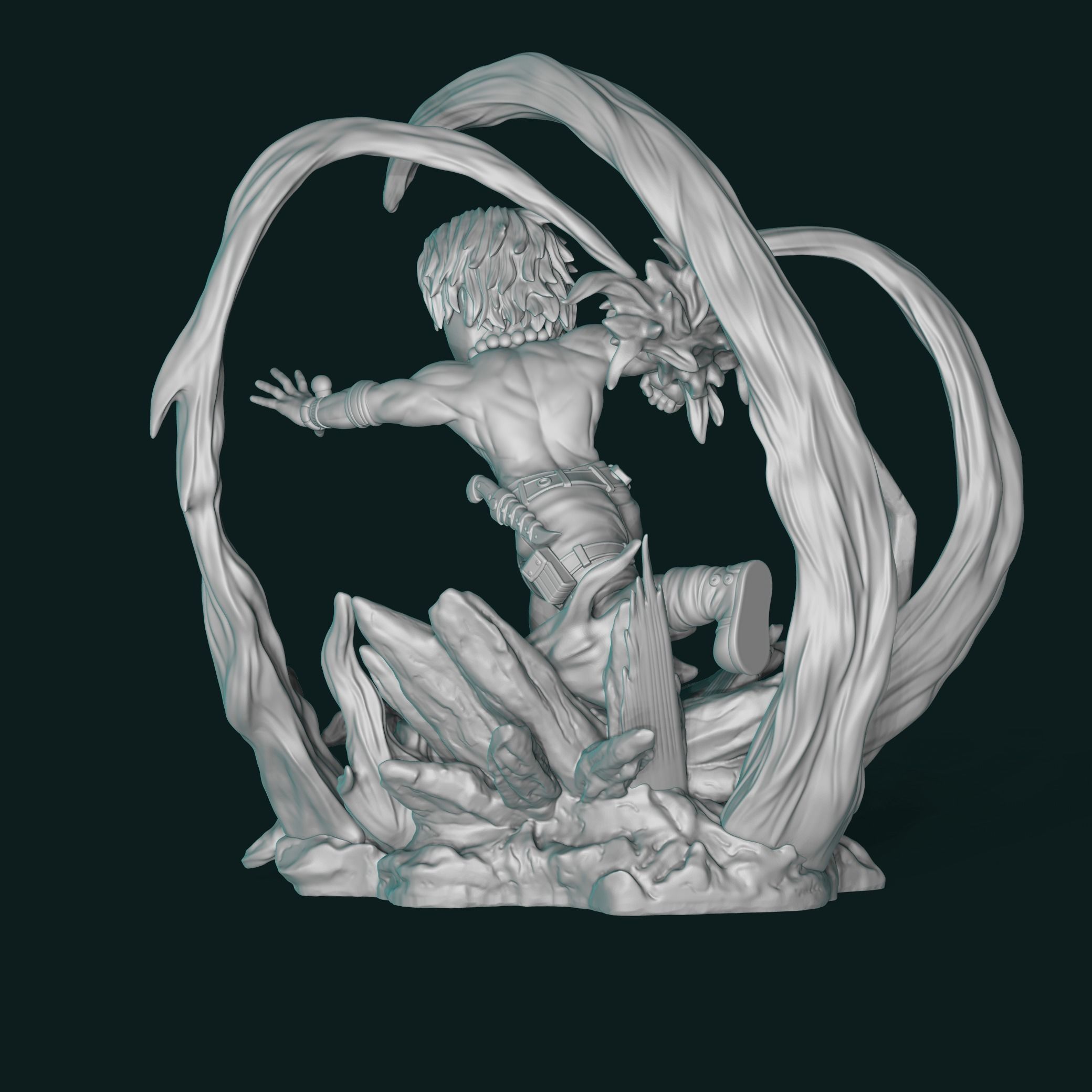 Portgas D Ace One Piece 3D print model_19