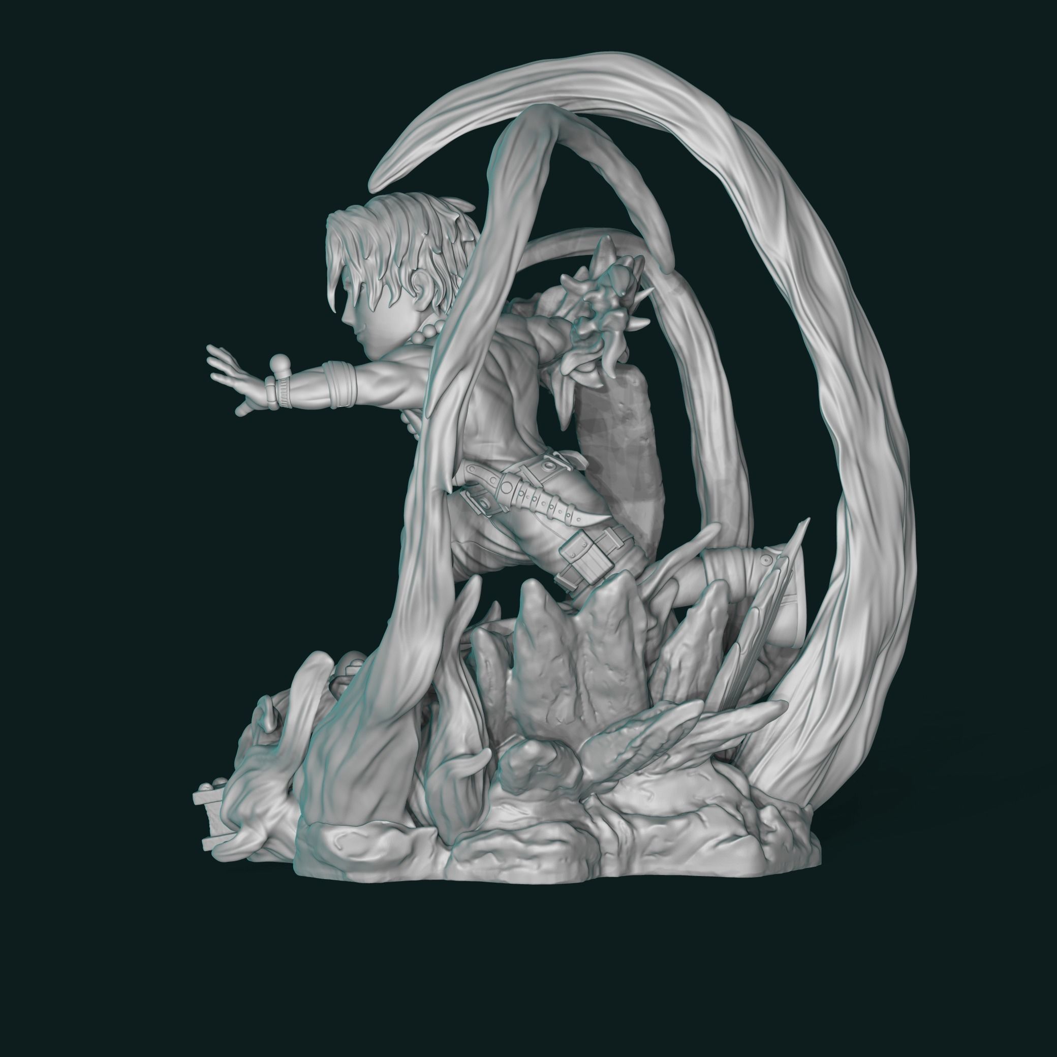 Portgas D Ace One Piece 3D print model_18