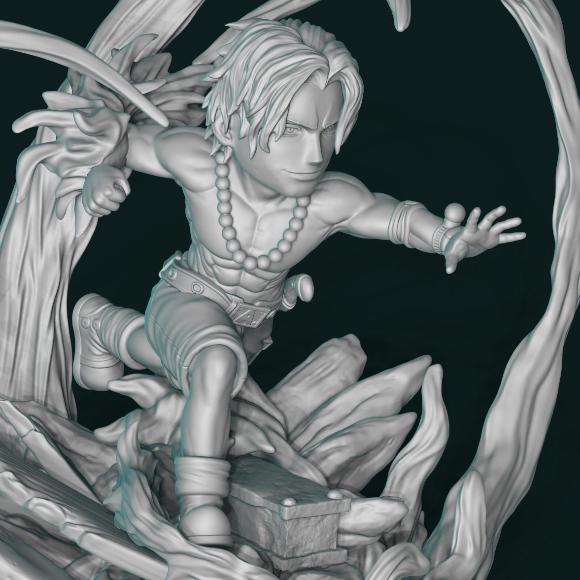 Portgas D Ace One Piece 3D print model_10