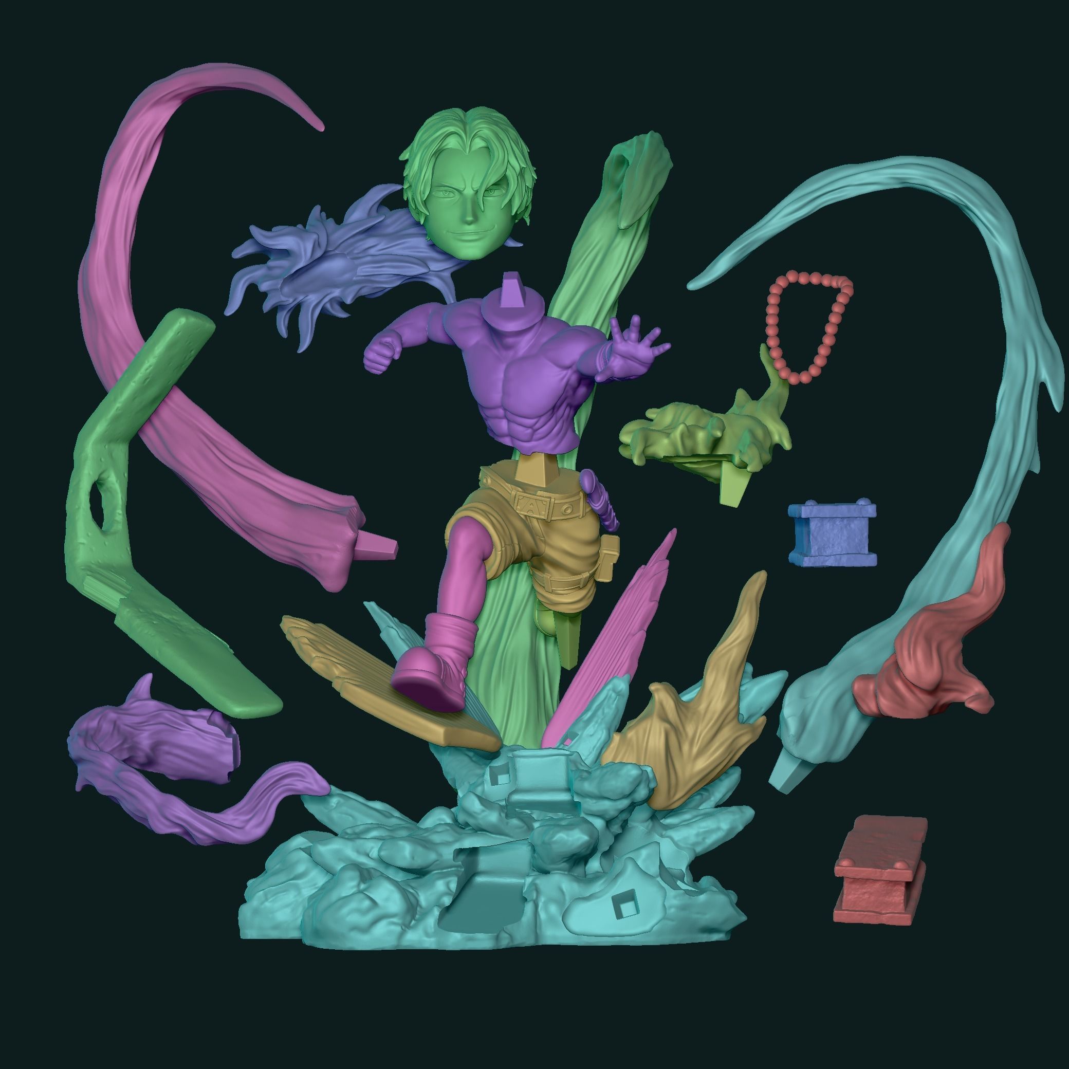 Portgas D Ace One Piece 3D print model_6