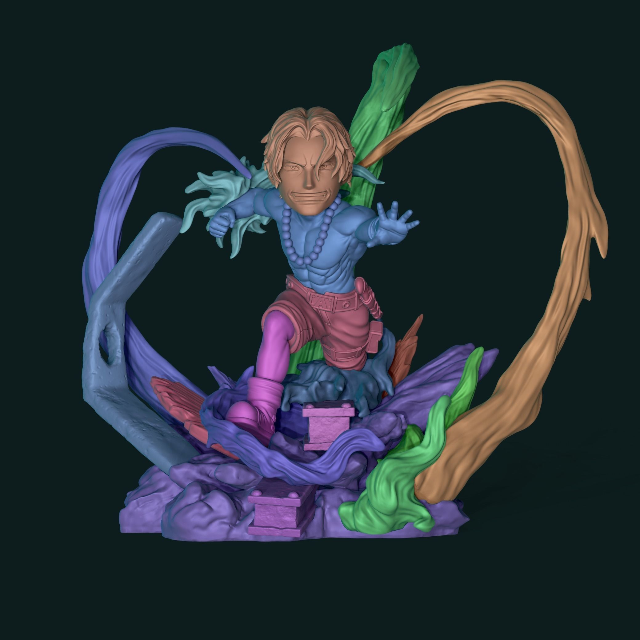 Portgas D Ace One Piece 3D print model_5